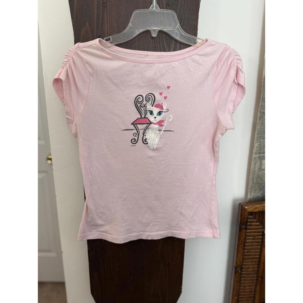 Y2K F.A.N.G French Fuzzy Cat Shirt